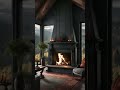 Fall asleep in minutes! Cozy cabana, fireplace sounds, rain and thunder #Shorts #Asmr #AsmrSounds