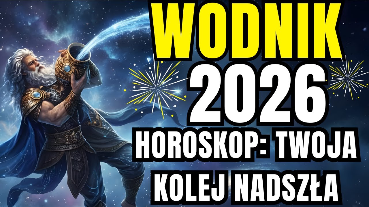 WODNIK HOROSKOP 2026: KONIEC WIELKICH ZMIAN. CZAS NA TWOJĄ NAGRODĘ!