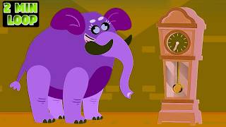 🎵[3 MIN LOOP] Hickory Dickory Dock Remix Adventure 🐭⏰ Fun Sound Variations for Kids &amp; Nursery Rhymes