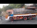 Struggled Heavy Load Truck on Ghat Section New Driver