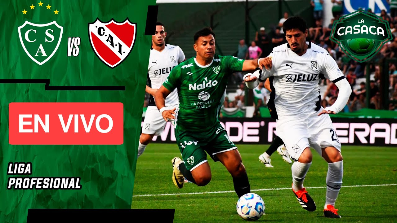🚨 SARMIENTO vs INDEPENDIENTE EN VIVO 🔥 LIGA PROFESIONAL - YouTube
