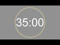 35 MINUTE - 4K - COUNTDOWN IN REVERSE - 2100 SECOND TIMER -