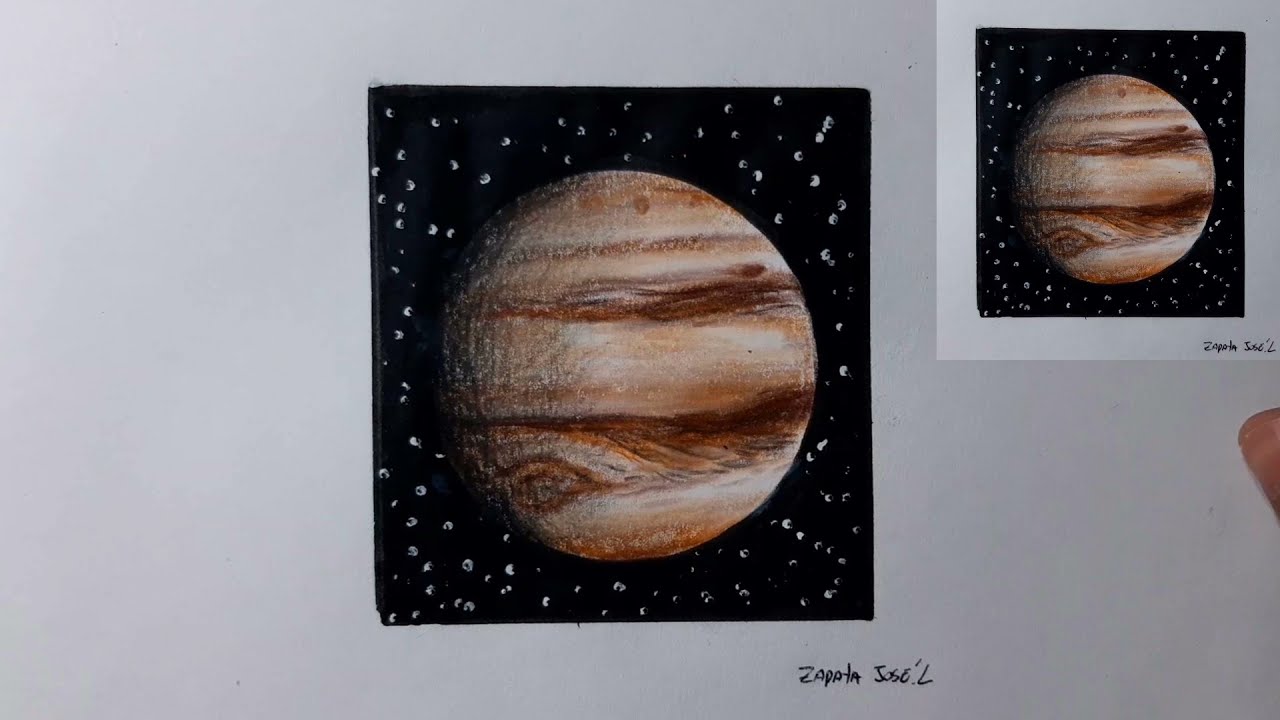 Como dibujar al planeta Jupiter paso a paso | How to draw the planet Jupiter  - thptnganamst.edu.vn