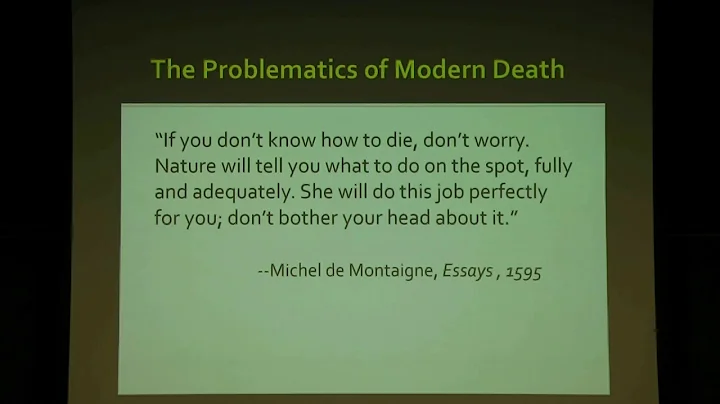 The End of Life and the Quest for Human Meaning - Week 1 - DayDayNews