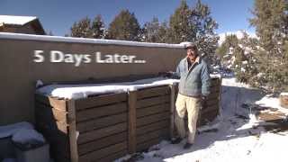Winter Compost: Why, and how you turn compost in the winter.