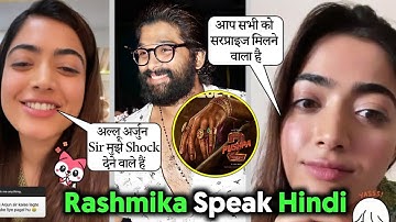 Rashmika Talks About Pushpa 2 & Animal 2 Movies | Allu Arjun | Ranbir Kapoor | Rashmika | Pushpa 2