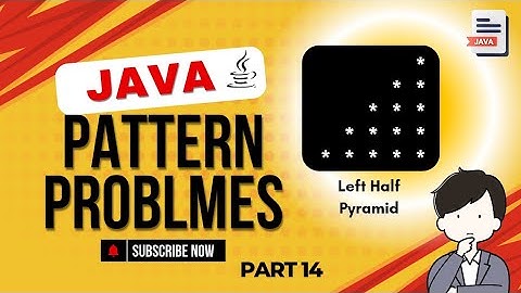 How to Make Left Half Pyramid Pattern In Java (For Beginner)