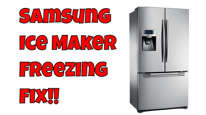 How to fix samsung ice maker from freezing up