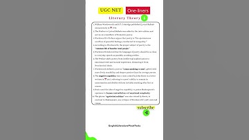 Net one liners Literary  Theory 5 #ugcnetenglish #ugcnetenglishliterature #ugcnetexam