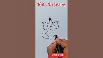 Easy ganesha drawing for Kids #shorts #trending #viral #reels #ytshorts #ganesh #kids