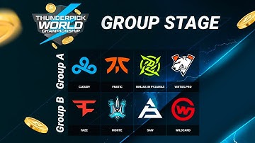Cloud9 vs fnatic, Monte vs Wildcard, NIP vs VP, FAZe vs SAW | Thunderpick World Championship 2023