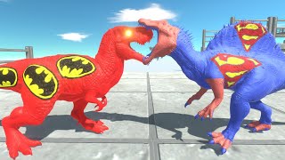 BLOOD BATMAN T REX DEATH RUN - Animal Revolt Battle Simulator