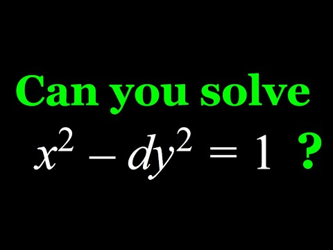 Solving The Pell&rsquo;s Equation (x^2-dy^2=1)