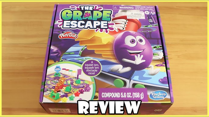 Vintage 1992 Grape Escape Board Game with box Parker Brothers Incomplete