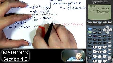 Calculus 1 - Section 4.6