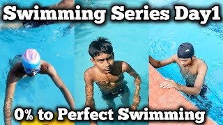 First Day at the Swimming  Pool - Swimming Series Day 1, Swimming Tips for Beginners, Swimming Class