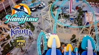 2023 HangTime Roller Coaster On Ride Back Seat 4K POV Knott&#39;s Berry Farm