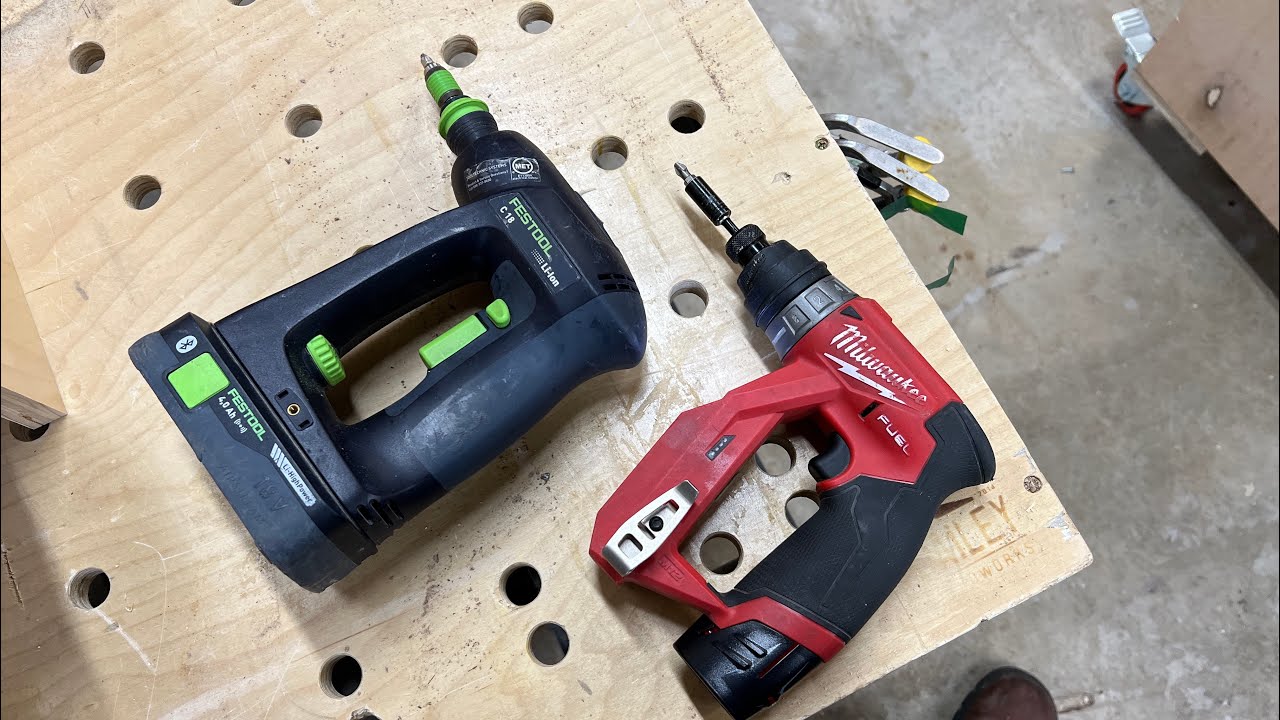 Festool C18 vs Milwaukee M12 installation driver. My opinion YouTube