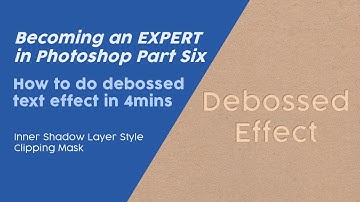 Deboss Effect|  Photoshop Tutorial for Beginners | Become an Expert in Photoshop 1 Step at a Time