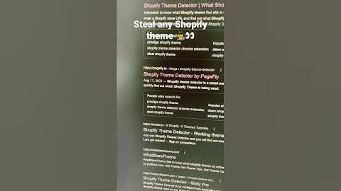 Steal Any Shopify Theme... 🕵️  #shorts