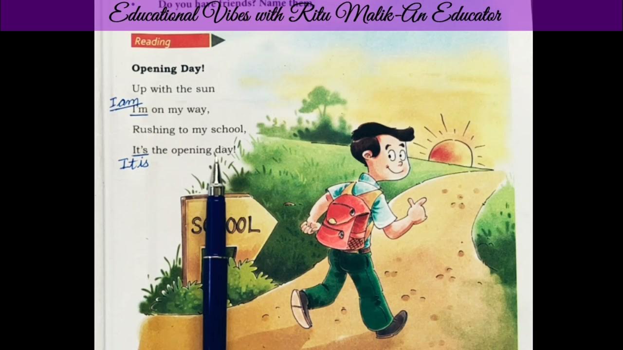 Class5 English Lesson1 Opening Day Poem Recitation,Reading