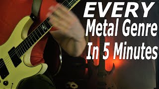 EVERY Metal Genre In 5 Minutes / Top 20 Riffs