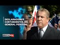 Declaraciones contundentes con el General Percival Asignatura Política