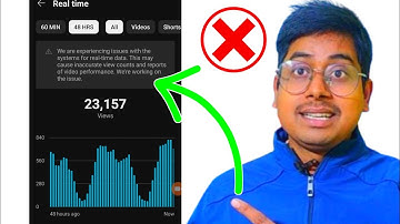 we are experiencing issues with the systems for realtime data | yt studio 0 views problem today