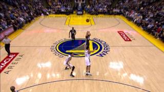 Stephen curry nails the deep 3 vs the bucks | march 18, 2017
