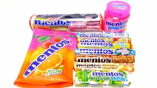 New Big Mentos Compilation Unboxing  Mentos Fruits, Incredible Chew, Choc, Soda Mix, Sour Mix