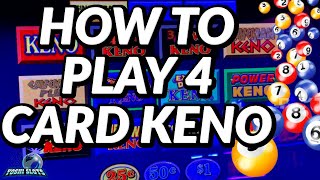 How To Play 4 Card Keno!! FOR BEGINNERS!