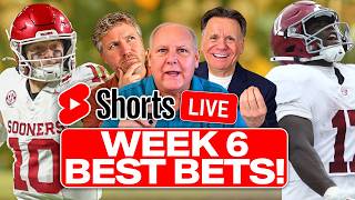 College Football Week 6 BEST BETS & Picks LIVE! Georgia vs Alabama, Texas vs Oklahoma | THE BLITZ 📱