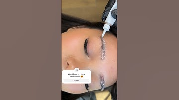 Brow lamination, tint, and wax😍 #browlamination #browlifting #lashes #lashextensions #luxbrowsbylex