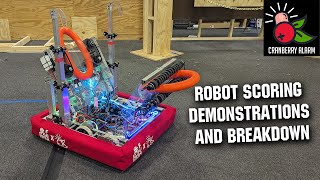 Robot Scoring Demonstrations and Breakdown | Ri3D Cranberry Alarm | Crescendo 2024