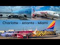 *UP-CLOSE ACTION* | Terminal Planespotting at Charlotte, Atlanta, and Miami Int’l Airports