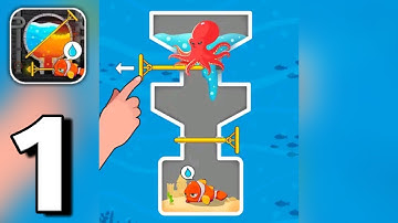 Water Puzzle - Fish Rescue & Pull The Pin Levels 1 - 50 Gameplay Walkthrough | (IOS - Android)