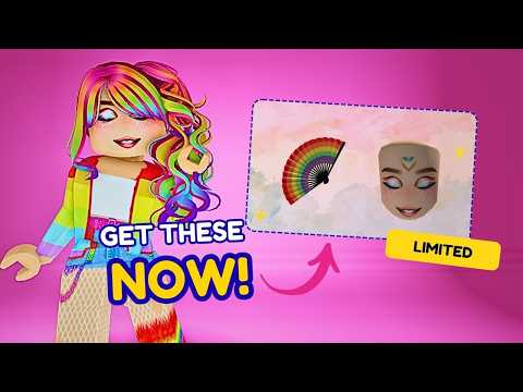 FREE Roblox UGCs You Can STILL Get RIGHT NOW 😳 Rainbow Hand Fan + Makeup 🌈