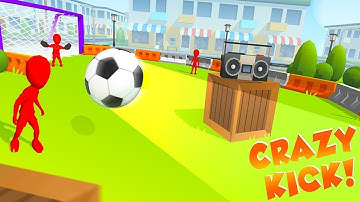 Crazy Kick! Game Max Level Get to the goal! Gameplay Review