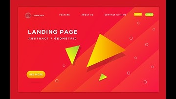 Landing Page Design In Adobe Illustrator CC