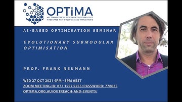 Evolutionary Submodular Optimisation