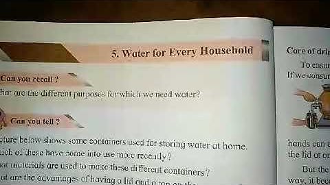 Std-4th I Sub-Evs-1| 5. Water for Every Household. | Part-2.