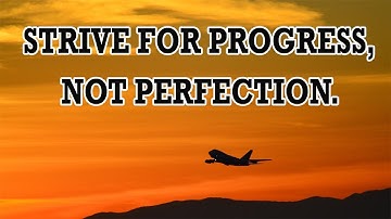 Strive For Progress, Not Perfection | Banting Goals |