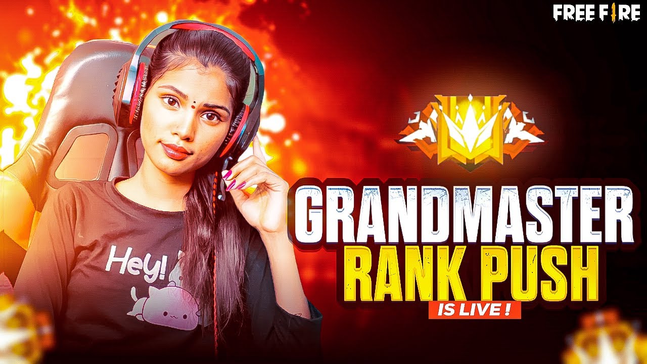 Grandmaster Rank Push - Free Fire Live In Telugu - Garena Free Fire ...