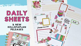 PLAN WITH ME | DAILY SHEETS &amp; NEW KELLOFAPLAN RELEASES | THE HAPPY PLANNER
