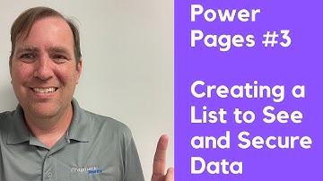 [Power Pages Tutorial #3] Creating a List to See and Secure Data in Power Pages
