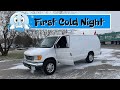 SUB ZERO Weather And The First SNOWFALL | Living The VAN LIFE