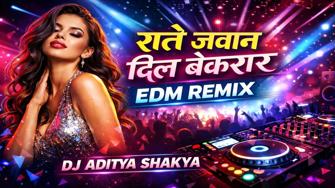 रातें जवान दिल बेकरार Edm Remix || Hindi Song| || Dj Aditya Shakya|| Raate Jawan Dil Bekarar 