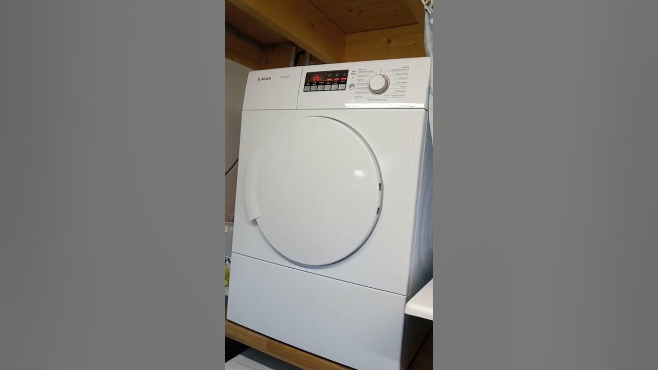 bosch classixx 7 vented tumble dryer final part of the program and end