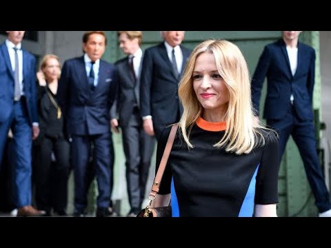 Bernard et Delphine Arnault, Xavier Niel after the show Givenchy