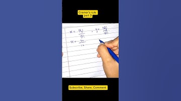 Grade 9 math | Cramers method #cramer #cramersrule #mathematics #youtubeshorts #youtube #humtv